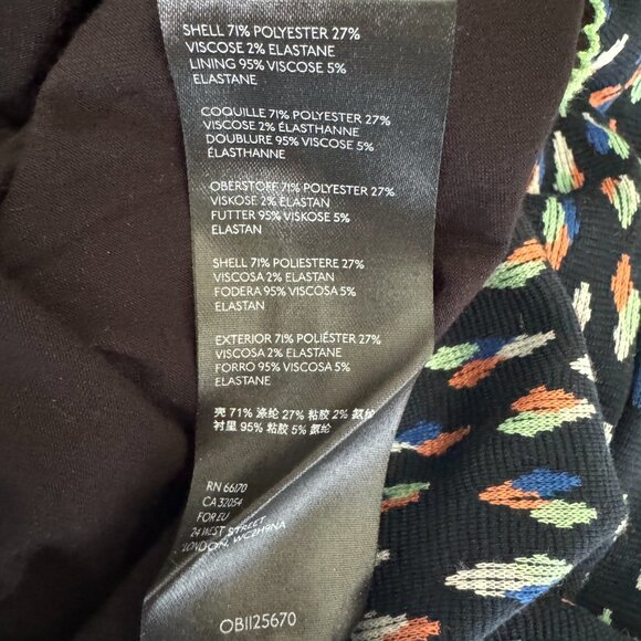 Maeve Debra Knit Faux Wrap Lined Navy Pencil Skirt | Anthropologie EUC Size 4 - Picture 7 of 10